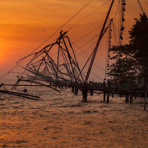 fishing nets near Kochi