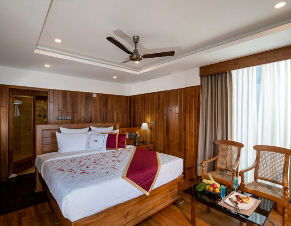 Deluxe Room at Chandys drizzle drops resort