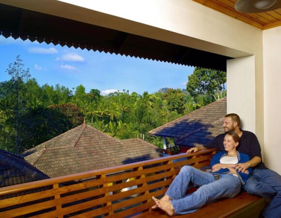 Balcony in Honeymoon Suite at Elephant Court