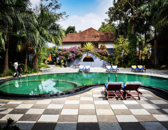 Swimming pool at Elephant Court Thekkady