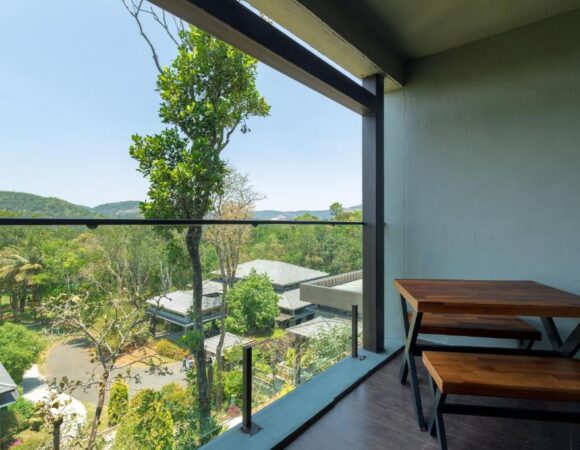 View from Balcony in Forest Flame Room at Mountain Courtyard