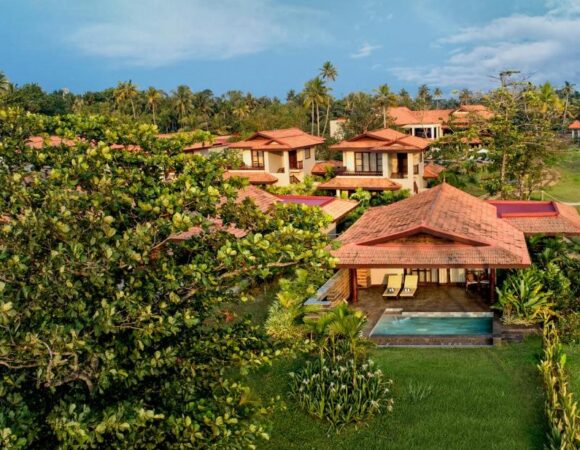 premium waterfront villa with private pool in Niraamaya retreats Kumarakom