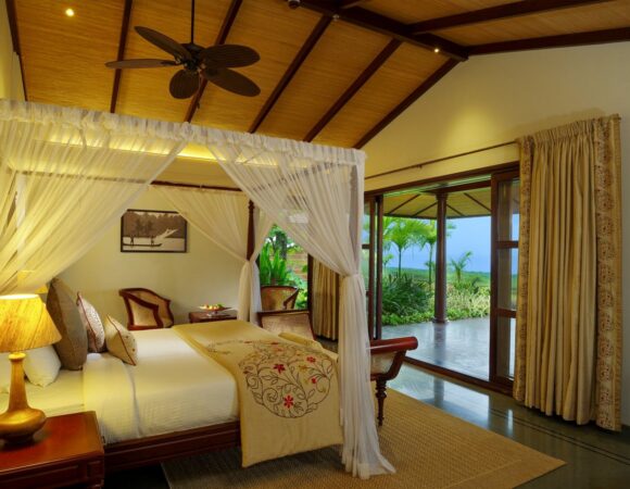 premium waterfront villa with private pool in Niraamaya retreats Kumarakom