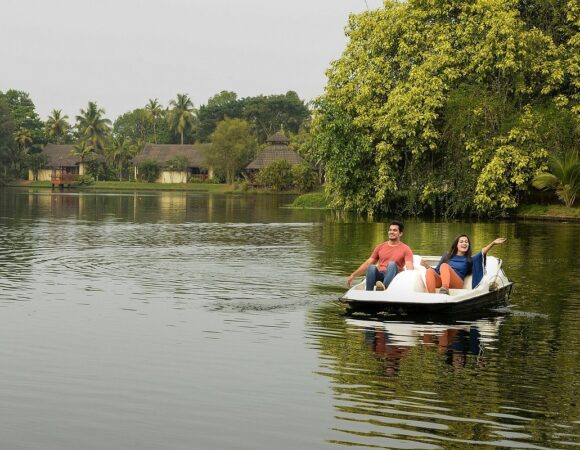 Pedal boating in Zuri Kumarakom during package