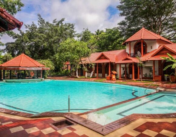 Swimming pool at Taj-Kumarakom