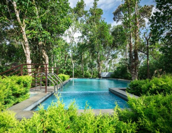 swimming pool at Mountain Courtyard Thekkady