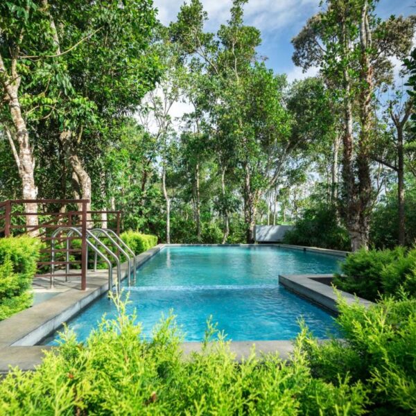 swimming pool at Mountain Courtyard Thekkady