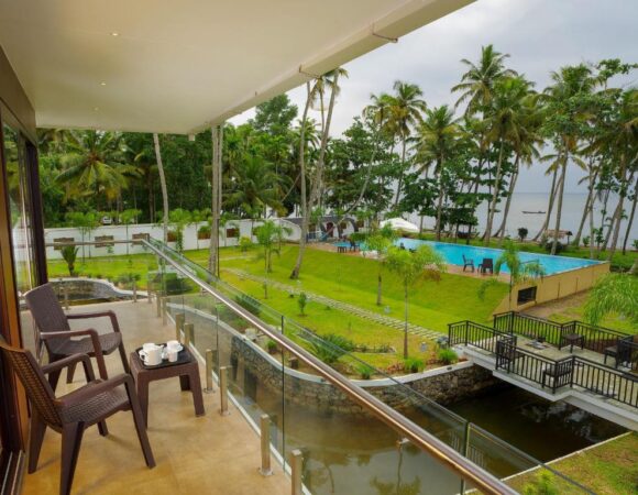 Balcony view from Lake canopy resort