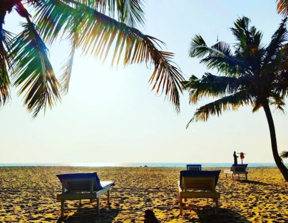 private beach in Abad Turtle resort