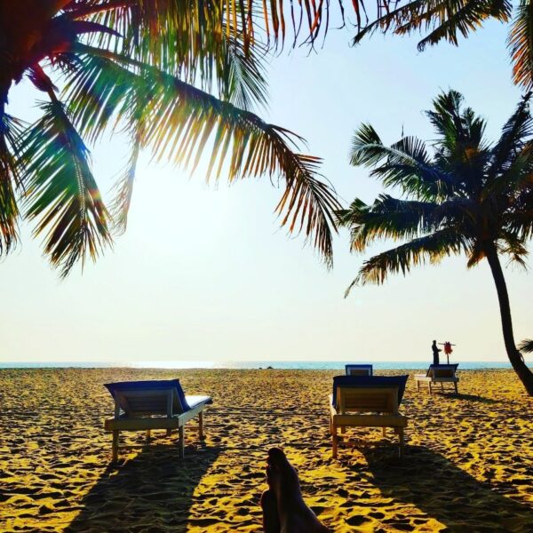 private beach in Abad Turtle resort