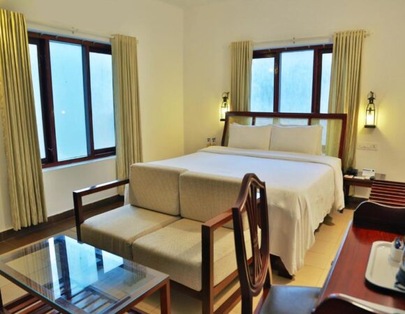 Garden view room in Estuary Sarovar Portico poovar Island