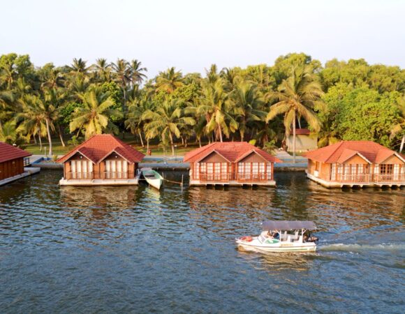 Floating Cottages in Poovar Island Resort