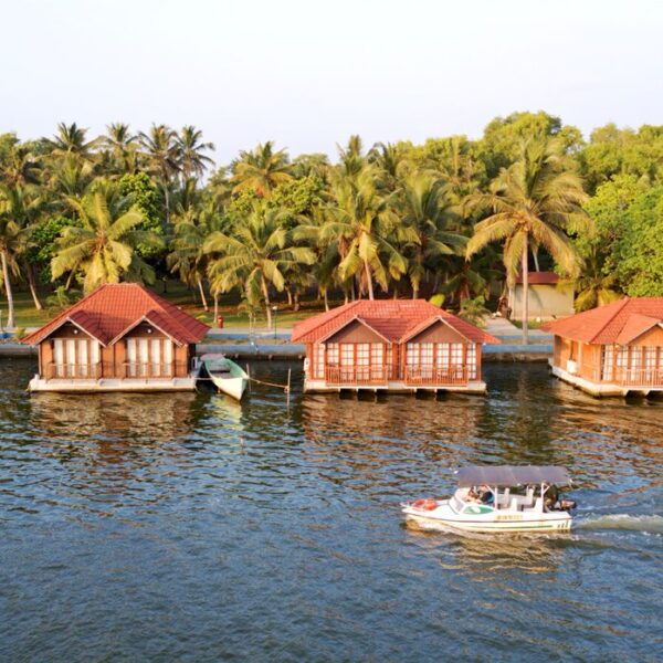 Floating Cottages in Poovar Island Resort