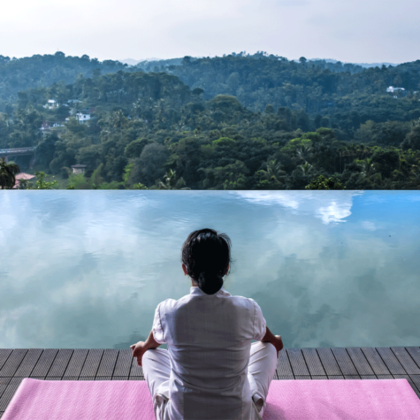 Infinity pool at GRT Wayanad