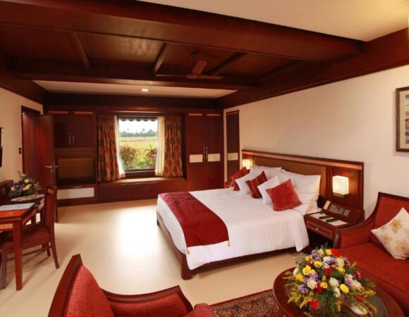 Lake View suite in Lake palace resort Alleppey