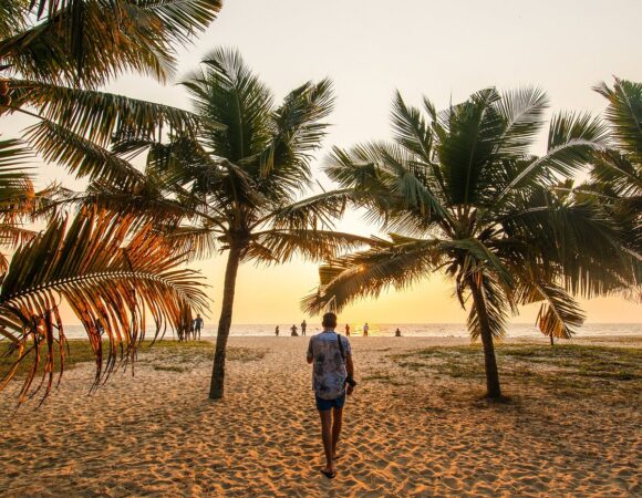 Beach front at Marari beach resort for Alleppey getaways