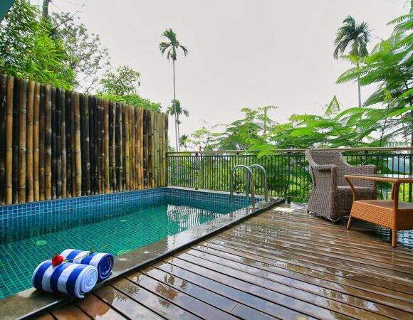 pool villa in Morickap resort Wayanad