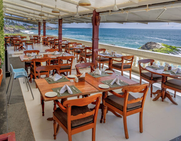 Rockholm Kovalam dining area