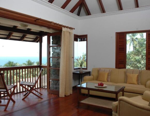 Deluxe suite sea view in Taj Green Cove Resort Kovalam