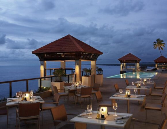 The Leela Kovalam -Sea view Dining- best for honeymoon package