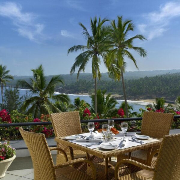 Meal with a view in Leela Kovalam