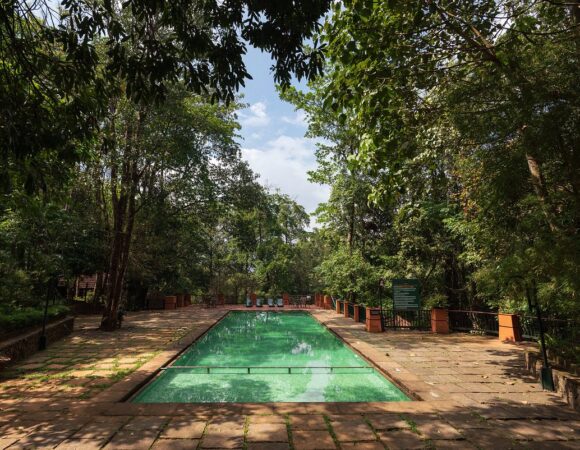 outdoor pool at Vythiri resort