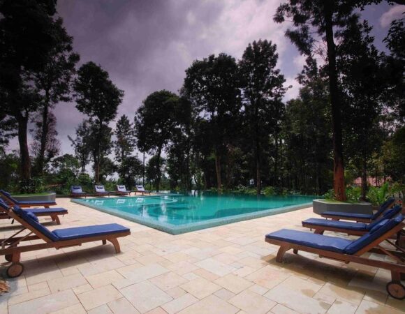 pool at Windflower resort Wayanad