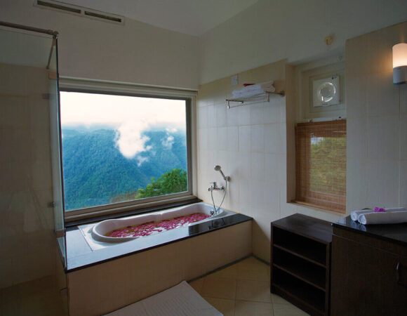 Jacuzzi in Lilikoi cottage at After the rains resort wayanad