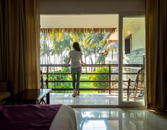 Deluxe Ocean view room in malabar ocean front resort