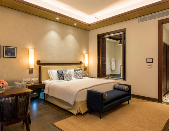 Deluxe room with plunge pol in Taj Bekal resort spa