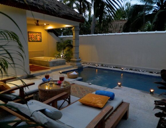 Private pool cottage in Neeleshwar hermitage hotel