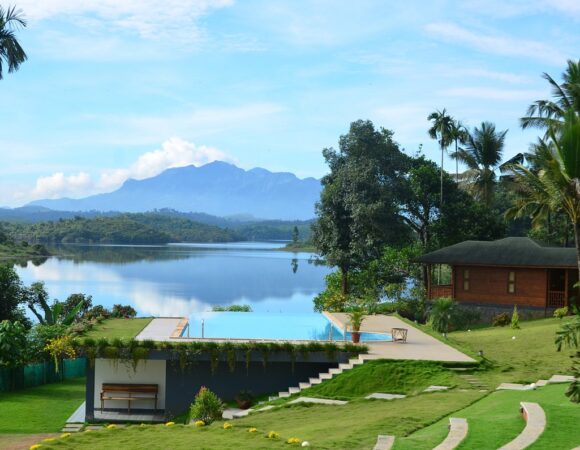 infinity pool in Lakerose Wayanad resort