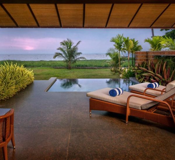 premium waterfront villa with private pool in Niraamaya Kumarakom for honeymoon