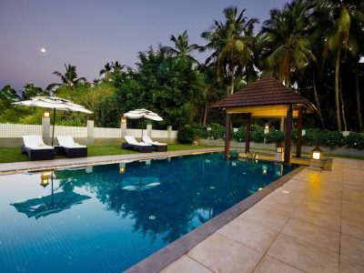 private pool of Lalit legacy suite in Lalit resort Bekal