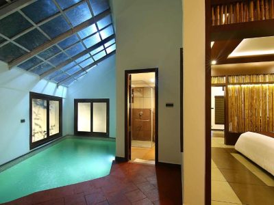 pool villa in Vythiri Village resort